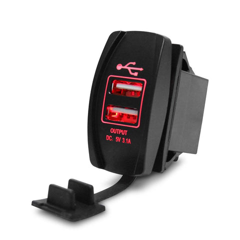 Car Charger USB 5V 3.1A Universal Waterproof Dual USB-PA01171-Veeddydropshipping