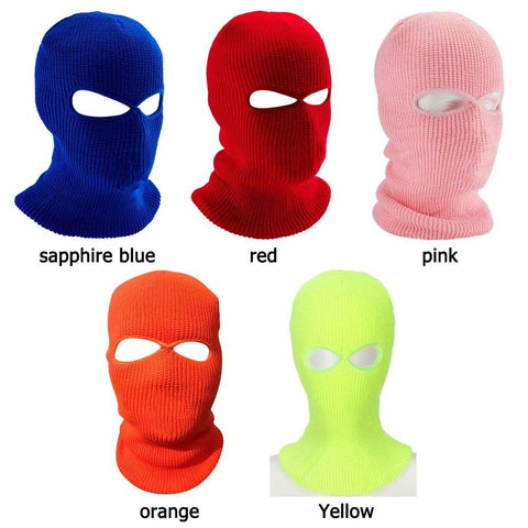New Full Face Cover Mask Two 2 Hole Balaclava Knit Hat Army Tactical CS Winter -OS01166-Veeddydropshipping
