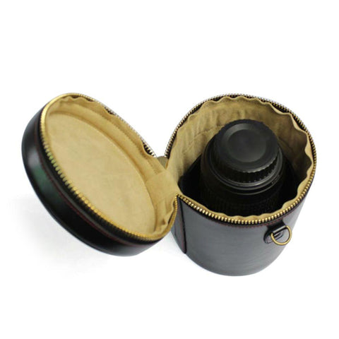 Retro Hard PU Leather Lens Case for Canon Nikon Sony Pentax Fujifilm Tamron Sigma -CE00139-Veeddydropshipping