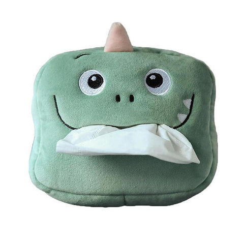 Dinosaur Tissue Box Cute Plush Removable Tissue Boxes-HA00804-Veeddydropshipping
