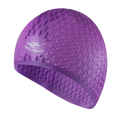 2022 Silicone Swimming Cap Men Women Plus Size Adults Swimming Hat High -OS00019-Veeddydropshipping