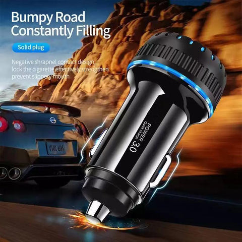 Dual Ports PD Car Charger USB C Quick Charge 3.0 USB-PA01143-Veeddydropshipping