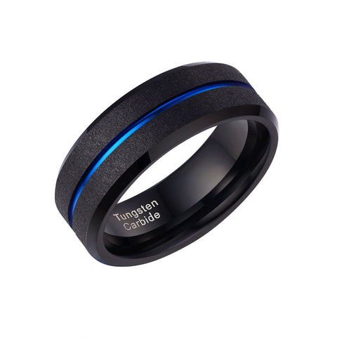Carbide Wedding Rings for Men Bule Engagement Charm Jewelry -JW00407-Veeddydropshipping