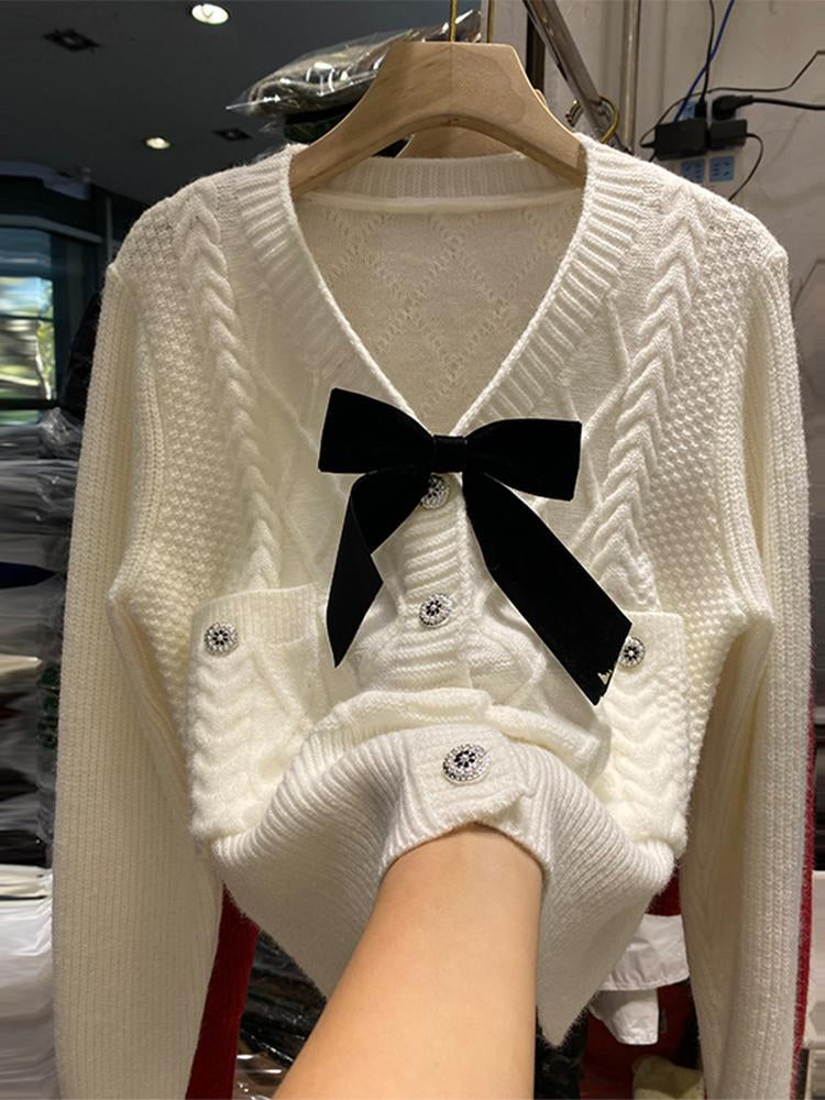 Women Elegant Knitwear Jumper Long Sleeve Knitted Pullover Sweater-Veeddydropshipping