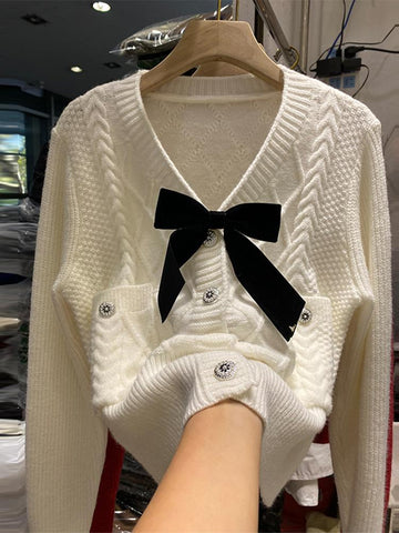 Women Elegant Knitwear Jumper Long Sleeve Knitted Pullover Sweater-Veeddydropshipping