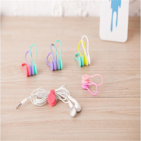 3 Pieces Cable Soft Silicone Cable Winder Headphones Cable Winder Headphone For Data Cable-PA00868-Veeddydropshipping