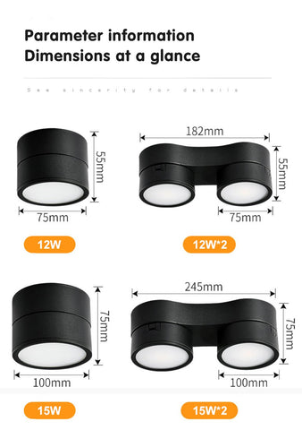Led Downlight Foldable Indoor Spotlight -TI00372-Veeddydropshipping