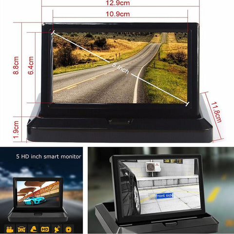 5 Inch Tft Lcd Hd Monitor Display Two-Way Av Input Reversing-AM00675-Veeddydropshipping