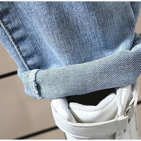 Boys Jeans Pant Spring and Autumn Boys Printed Jeans New  Loose Western Style-TB01305-Veeddydropshipping