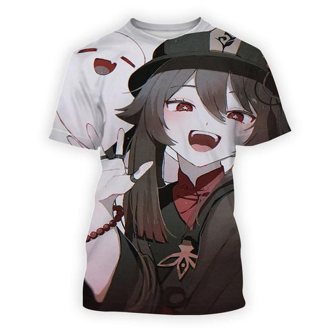 silhouette Genjin 3D Casual Short Sleeve-MF00193-Veeddydropshipping