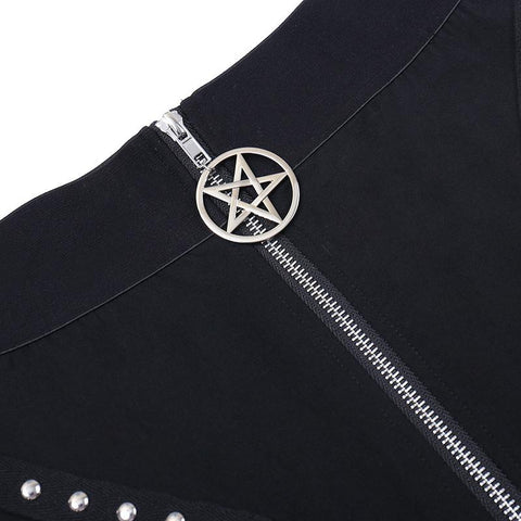High Waist Skirt Sexy Slim Gothic Skirt-WF00638-Veeddydropshipping