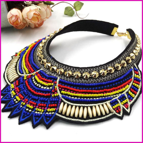 Women Neckline Applique Neckline Sewing Collars-WF01160-Veeddydropshipping
