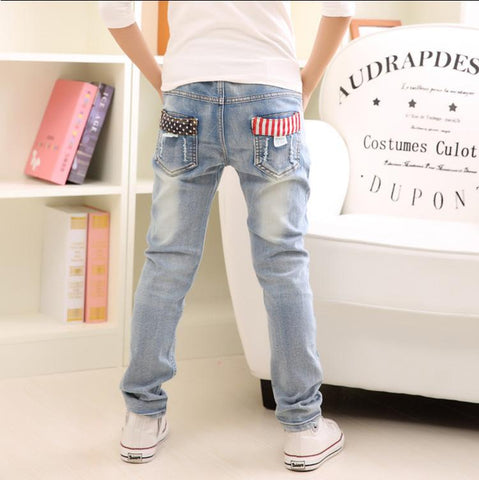 Autumn Spring Baby Boys Jeans Pants Kids Clothes Cotton Casual-TB01278-Veeddydropshipping