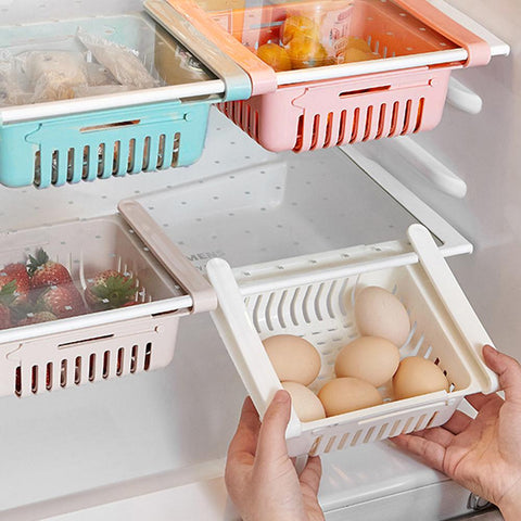 Refrigerator Organizer Retractable Tiered Fridge-HA00796-Veeddydropshipping