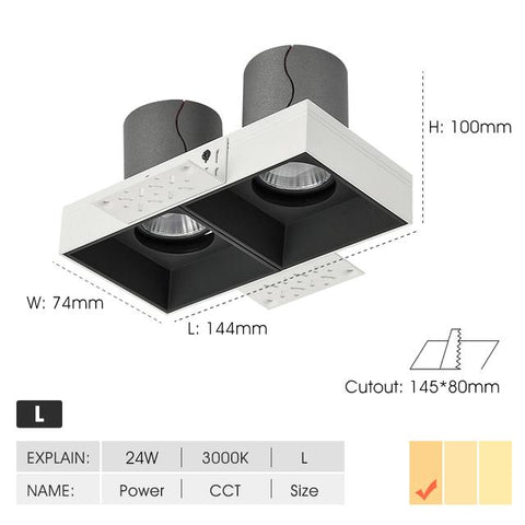 LED Recessed Down light-TI00363-Veeddydropshipping