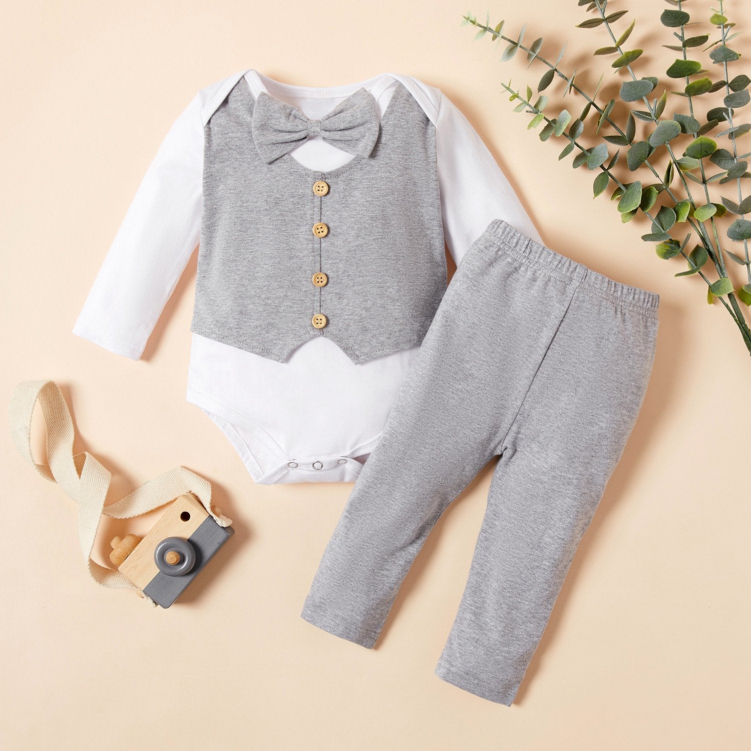 Baby Boys Outfit Set Newborn Toddler Kids Gentleman Wedding Party-Veeddydropshipping-7