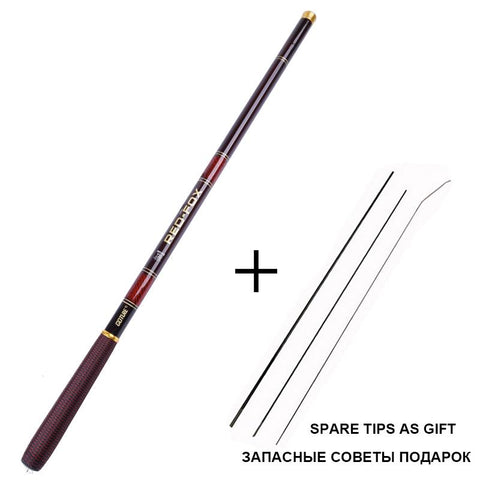 Stream Telescopic Fishing Rod Carbon Fiber Tenkara Fishing Pole Carp Rod 3.6M 4.5M -OS00335-Veeddydropshipping