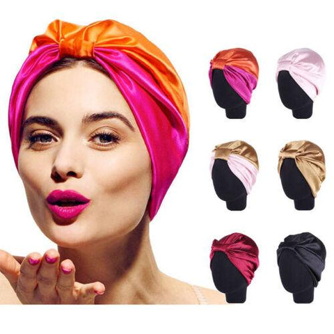 Women Silk Sleeping Cap-WF01077-Veeddydropshipping