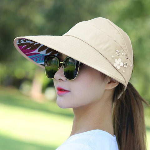 Women Sun Hat Suncreen Floppy Cap-WF01365-Veeddydropshipping