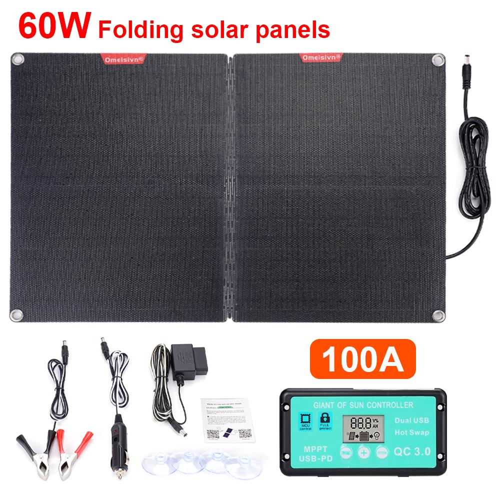 Solar Panel Charger Kit Foldable Solar Panel-TI00738-Veeddydropshipping