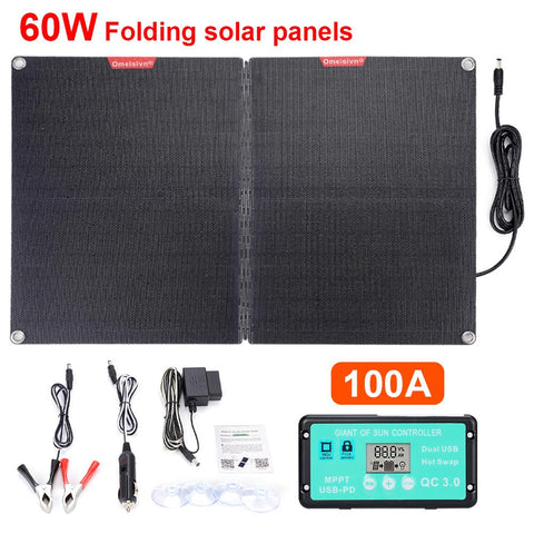 Solar Panel Charger Kit Foldable Solar Panel-TI00738-Veeddydropshipping