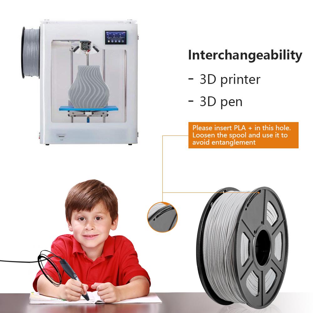 1.75mm+/-0.02mm 1KG 3D Print Refills 100% No Bubble PLA Materials Filament High Strength -Veeddydropshipping