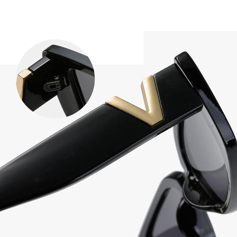 Fashion Cat Eye V Sun Glasses For Ladies-WF01322-Veeddydropshipping