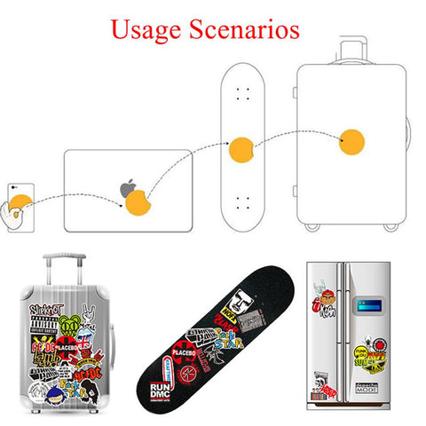 10/30/50PCS Initial D Stickers Laptop DIY Fridge Guitar Luggage Skateboard-TB01628-Veeddydropshipping