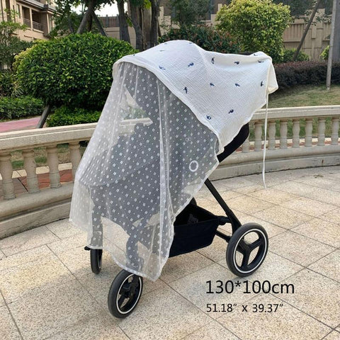 Baby Stroller Cover Breathable Mesh Mosquitoes Net Gauze Sunshade Windshield-TB00412-Veeddydropshipping