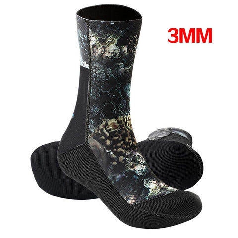 Diving Socks 5mm/3mm CR neoprene diving socks diving socks Camouflage beach -OS00158-Veeddydropshipping
