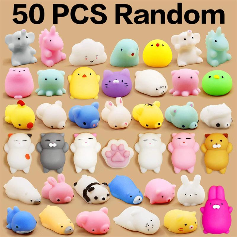50-5PCS Mochi Squishies Kawaii Anima Squishy Toys For Kids Antistress-TB01544-Veeddydropshipping