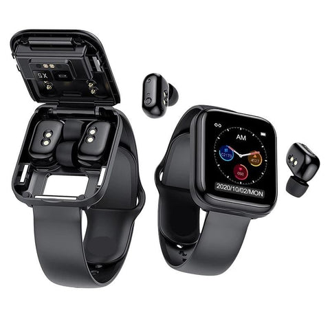 Smart Watch X5 TWS Bluetooth Headset Wireless Earphones Two in One 1.54inch-CE00536-Veeddydropshipping