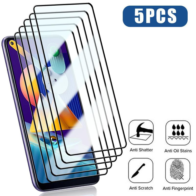 5PCS Full Cover Tempered Glass For Samsung Galaxy A53 A13 A33 A73 A52S A32 5G Screen-PA00566-Veeddydropshipping
