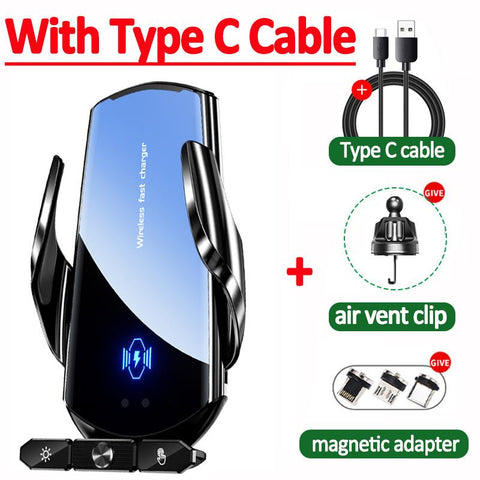 120W Car Wireless Charger Magnetic Air Vent Phone Holder Car Fast Charging Induction-PA00017-Veeddydropshipping