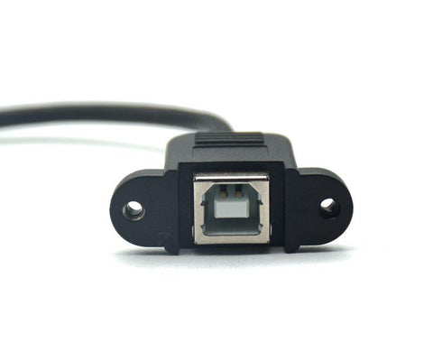 90 Degree Left Angled Micro USB 5pin otg Cable Male to USB B Female Panel Mount Type -CE00145-Veeddydropshipping
