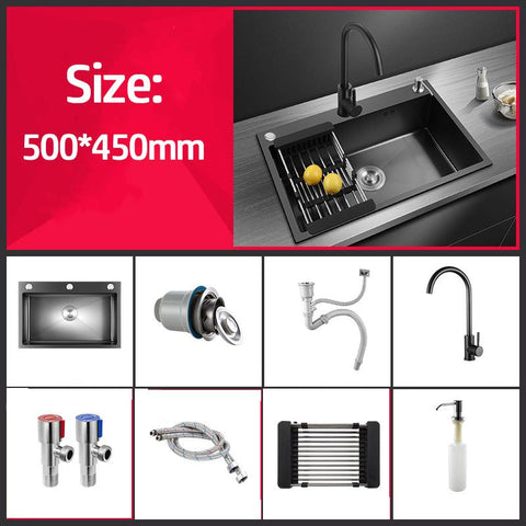 Wash Basin Single Sink Kitchen Sinks-TI00631-Veeddydropshipping