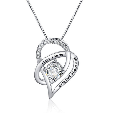 Necklace for Women Luxury  Gift with Red LED  Heart Pendant-JW01197-Veeddydropshipping