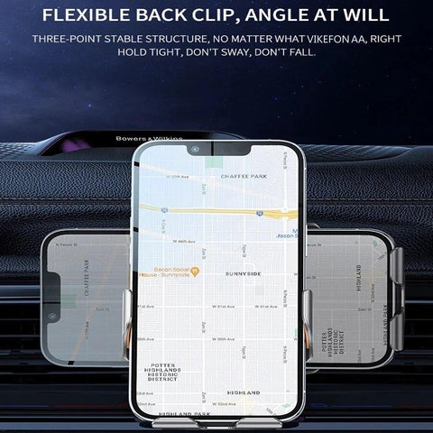 30W Car Wireless Charger Auto Car Mount Phone Holder-PA01067-Veeddydropshipping