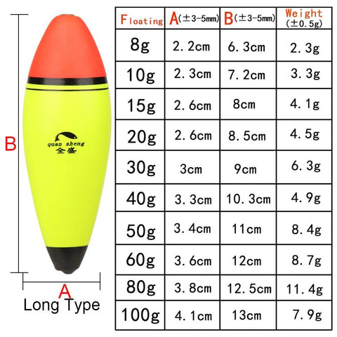 EVA Sea Rock Long/oval Buoyancy Cat Fish Bobber Eva Foam Ball Boia Night Fishing -OS00541-Veeddydropshipping