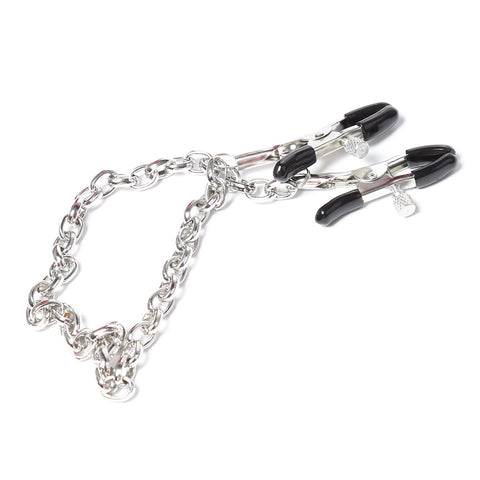 Metal Nipple Clamp with Metal Chain for Women Fetish to Breast Labia Clip -BH01329-Veeddydropshipping