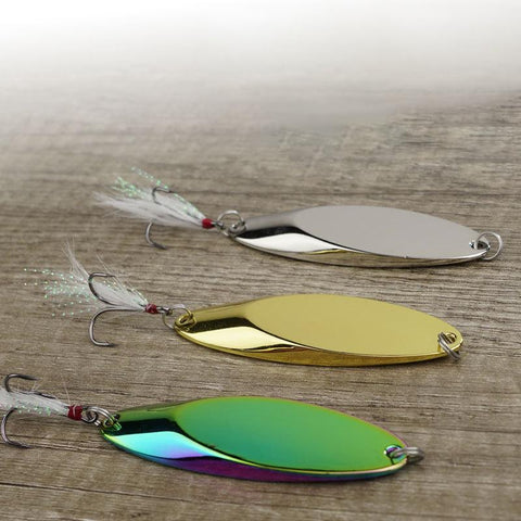 1PCS 7g-28g Metal Spinner Spoon Trout Fishing Lure Hard Bait Sequins Noise Paillette-OS00466-Veeddydropshipping