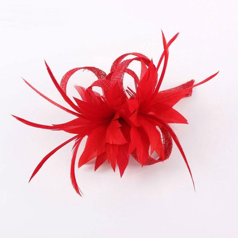 Hat Cocktail Brooch Wedding Headpiece Church Headwear  -JW00501-Veeddydropshipping