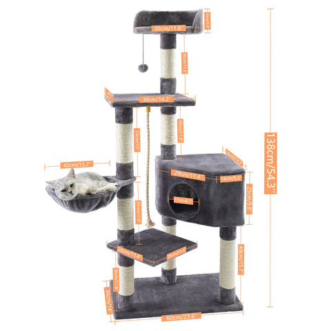 Cat Scratcher Tower Home Furniture-HA01424-Veeddydropshipping