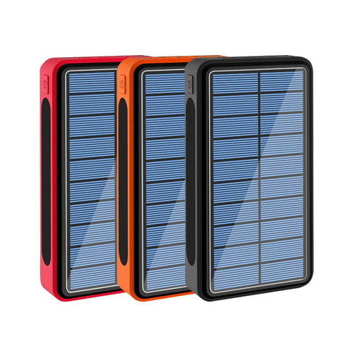 80000mAh Solar Power Bank with Large Capacity 4USB Port with LED Light Mobile Power-PA00457-Veeddydropshipping