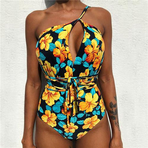Multiple Ways Of Wearing Swimwear Women S-XXL Plus Size One Piece Swimsuit -OS00041-Veeddydropshipping