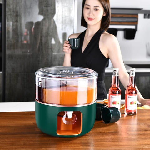 Grid rotatable cold kettle refrigerator with faucet-HA01260-Veeddydropshipping
