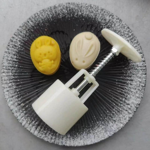 Material Mooncake Mold Cute Rabbit Shape-HA01207-Veeddydropshipping