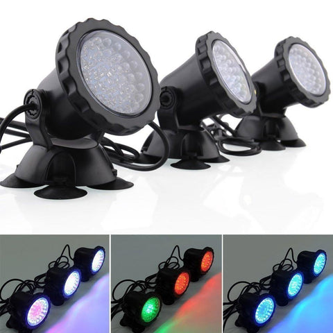 12V IP68 Waterproof Remote LED Underwater Light 36LEDs RGB Underwater-TI00983-Veeddydropshipping