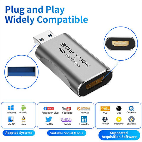 Video Capture Card HDMI 1080p 60fps Game Capture Device Cam Link-CO00091-Veeddydropshipping