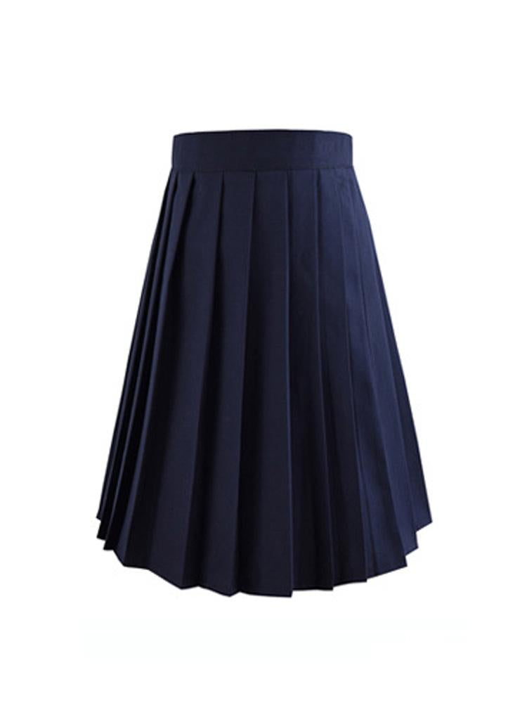 Women Mini Plaid High-Waisted Pleated Skirt-WF00519-Veeddydropshipping